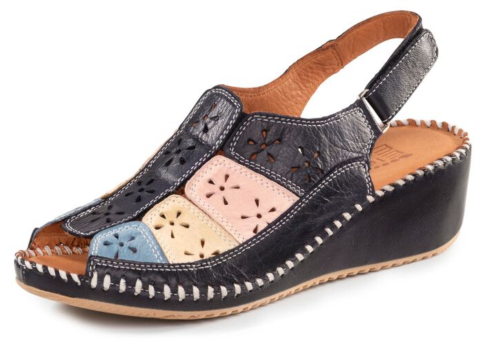 ELENA EDEN sandaal van zacht, geperforeerd nappaleer 