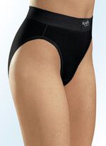 sloggi Double Comfort taille mini slip met biologisch katoen SCHWARZ