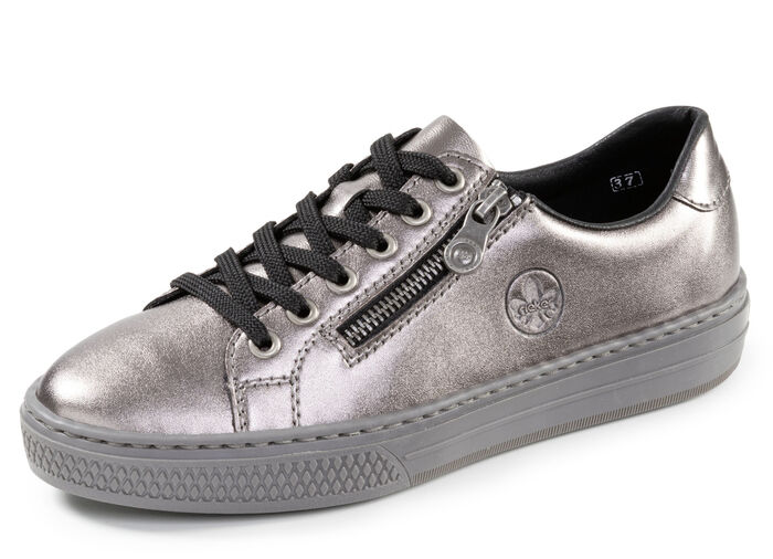 Rieker, modieuze damessneakers, met rits ALTSILBER