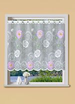 klein raamgordijn met roede-doortrek 