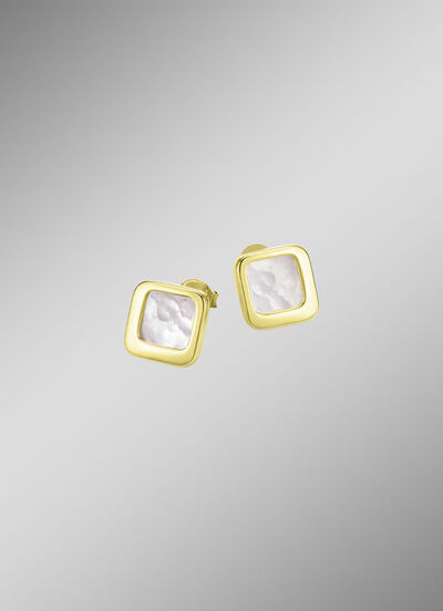 Oorbellen met echt parelmoer 