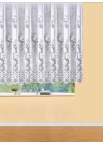 Bloemengordijn met automatische plooien 