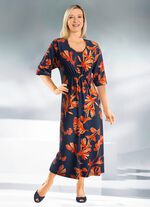 Kaftan met schitterend gekleurde print 