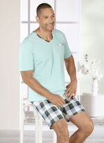 Shorty, 3-delig, met twee tops en één broek 