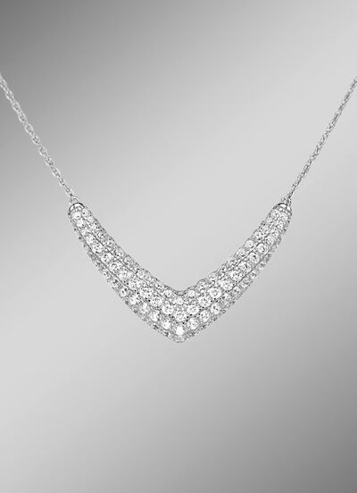 Ketting met zirkonia 