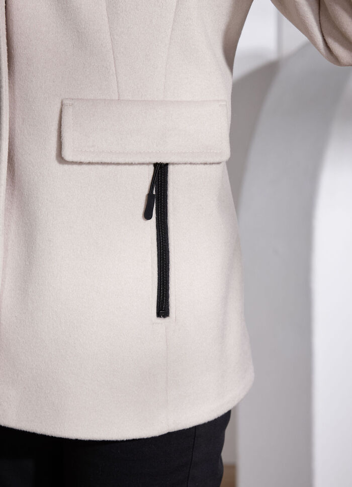 Jas met afneembare capuchon 