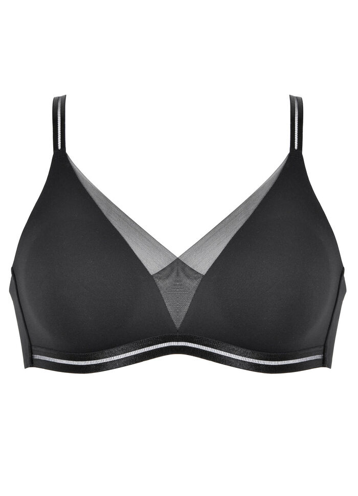 Aangenaam lichte Naturana-bh met voorgevormde cups ZWART