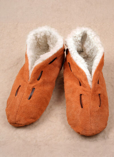 Pantoffels van bont 