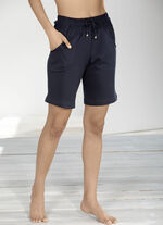 Bermuda met elastische tailleband rondom MARINE