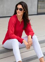 Shirttuniek met elastaan ROOD