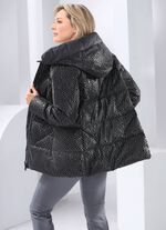 Functionele jas met vaste capuchon 