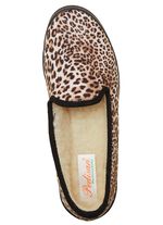 Trendy damespantoffels, breedte H, met wol 