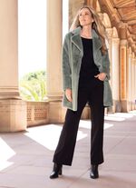 Korte jas met opgestikte zakken 