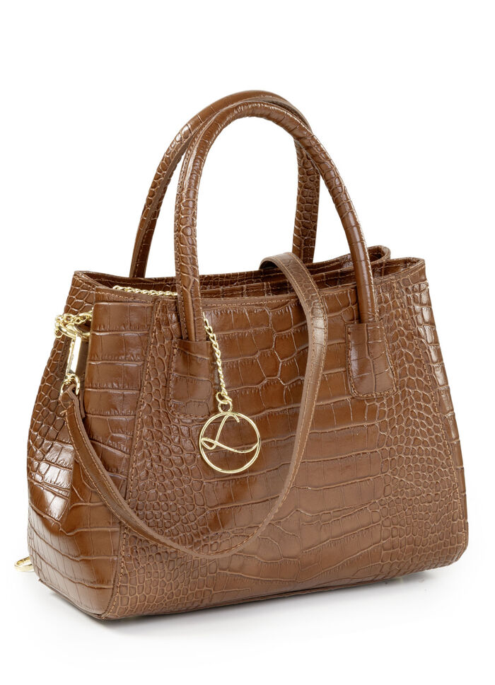 Laurina, tas, dames, met afneembare, verstelbare schouderband COGNAC