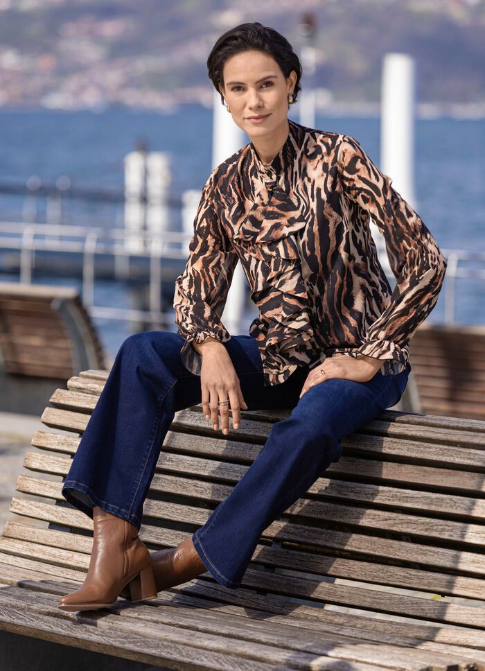 Blouse met speelse ruches 