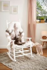 Pluizig bont vloerkleed 