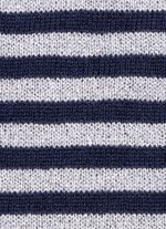 Fijn gebreide trui MARINE ZILVERKLEURIG