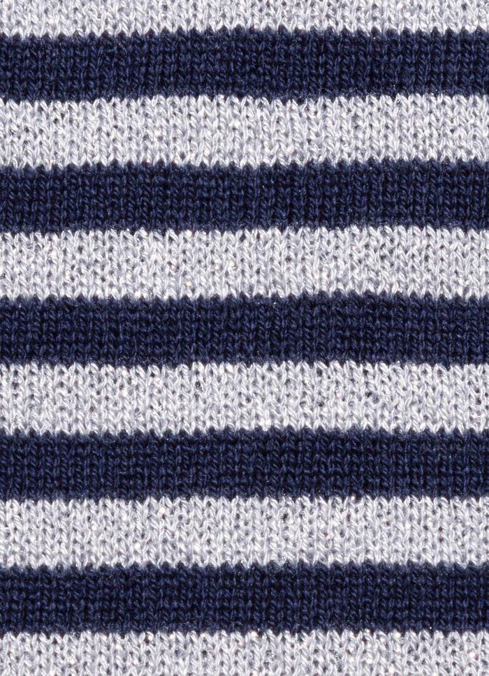 Fijn gebreide trui MARINE ZILVERKLEURIG