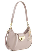 Tas Laurina van kalfsnappaleer TAUPE