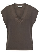 Trui met verlaagde schouders TAUPE