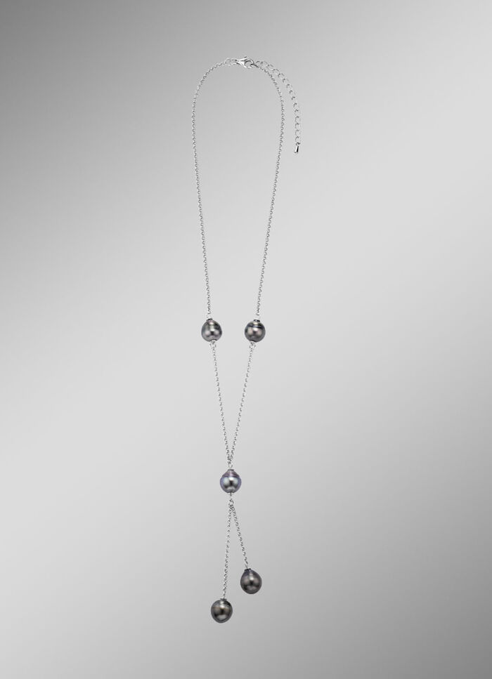 Ketting met druppelvormige Tahitiaanse kweekparels 