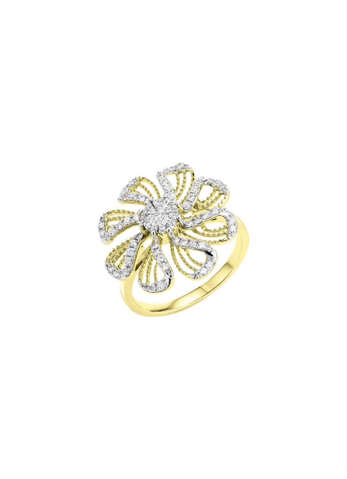 Damesring goud 585/- 