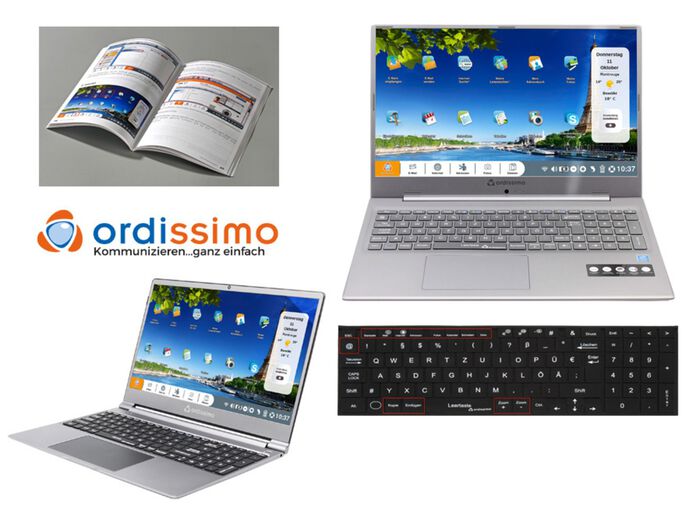 Ordissimo Notebook met eenvoudig te bedienen besturingssysteem 