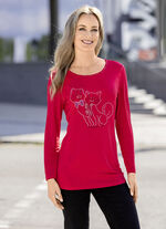 Shirt met kattenmotief 