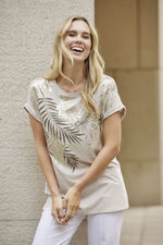 shirt met overlappende schouders 