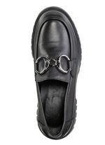 ELENA EDEN loafers met metalen sieraden SCHWARZ