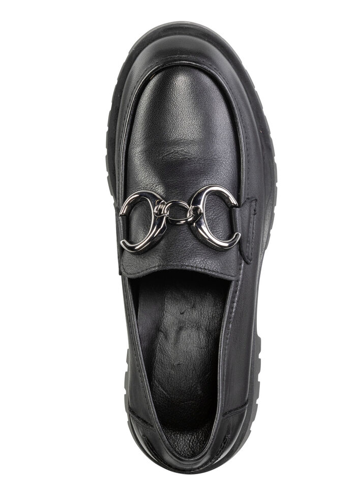 ELENA EDEN loafers met metalen sieraden SCHWARZ