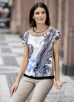 Tuniek met elegante kanten inzet 