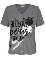 Shirt met uitgebreide paillettenversiering 