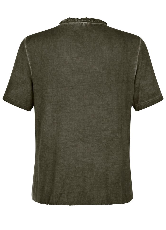 Shirt met individuele verftechniek 