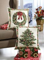 Kussenovertrekken, set van 2, dennenboom 