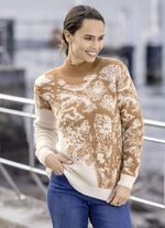 Trui met diagonaal design 