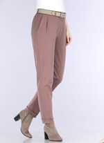 Enkellange pull-on broek ROZENHOUT