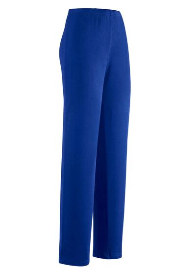 Broek met elegante glans 