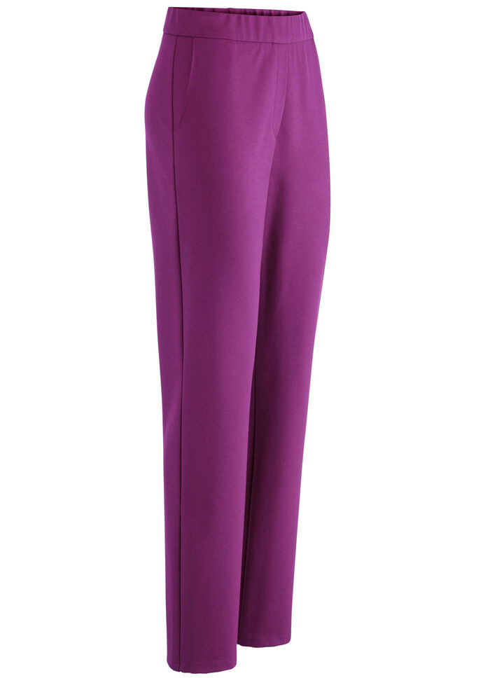 Comfortabele pull-on broek FUCHSIA