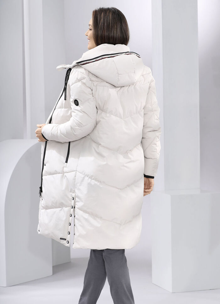 Jas met vaste capuchon BEIGE