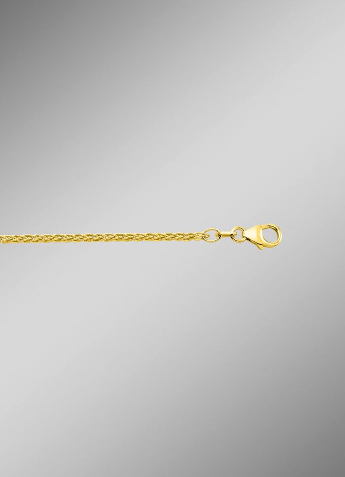 3-strengs gouden gevlochten ketting 