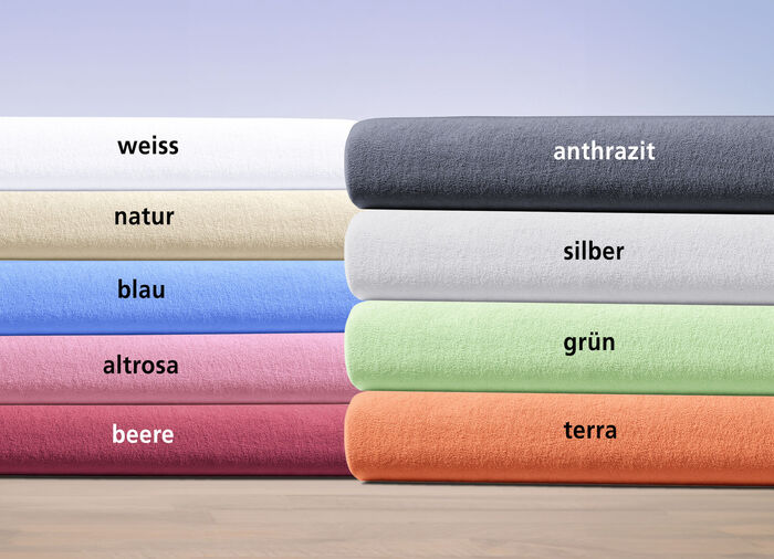 Knuffelzachte hoeslakens van hoogwaardig Nicki-velours TERRA