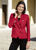 Korte blazer met katoen 