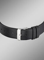 Radiogestuurd dameshorloge met leren band 