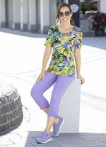 Shirt met zilverkleurige sierplaten 