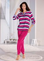 Pyjama met manchetten en knoopsluiting 