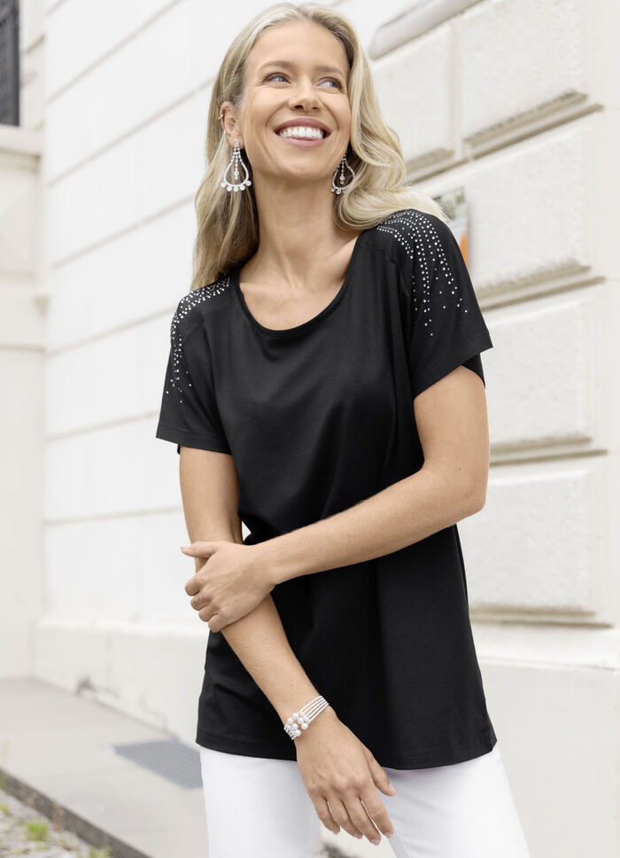 5-rijige strass-bangle 