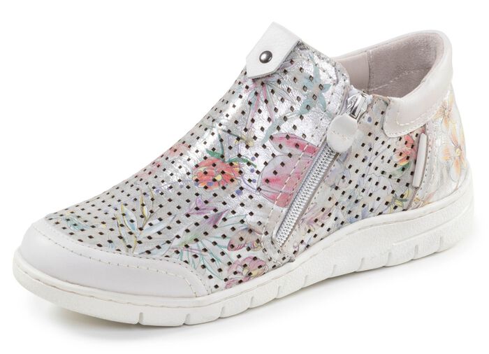 ELENA EDEN, zomerlaarzen voor dames, breedte H, met uitneembaar voetbed ECRU-BUNT