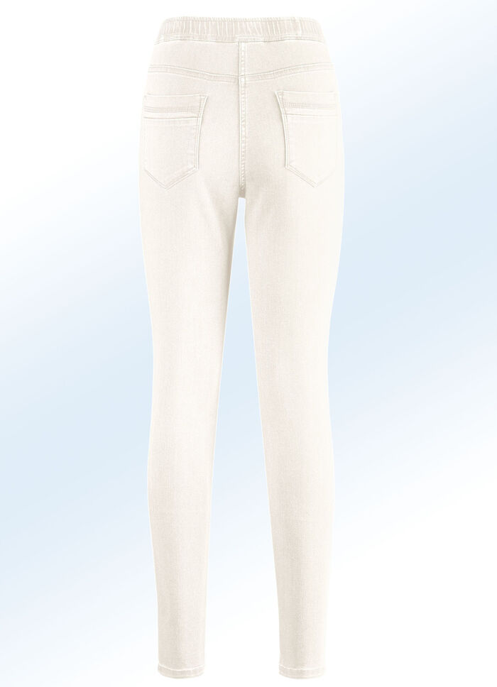 Superzachte jegging jeans ECRU
