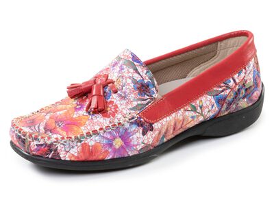 ELENA EDEN, comfortabele damespantoffels, breedte H, met uitneembaar voetbed 